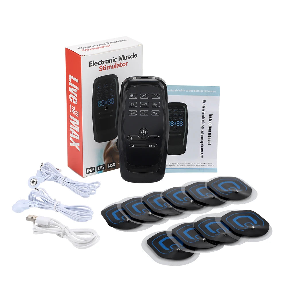 Tens Muscle Stimulator Electric EMS Body Massage Digital Therapy