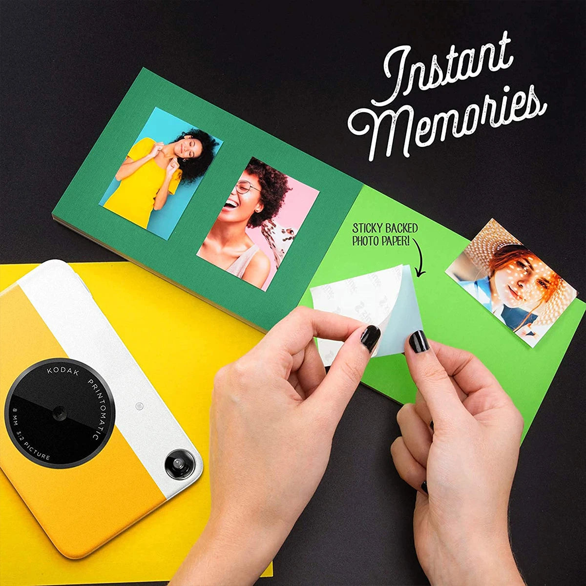 KODAK Printomatic Brand New Digital Instant Printing Camera ZINK Inkless Printing Color Photo Paper Printing Flash+40 Films Set