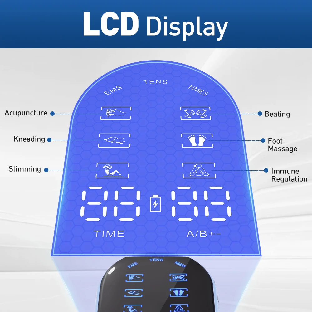 Tens Muscle Stimulator Electric EMS Body Massage Digital Therapy