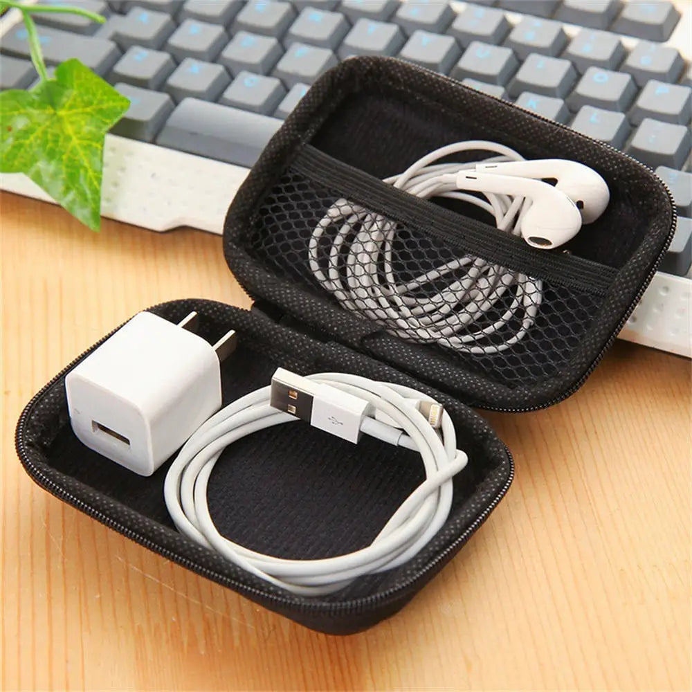 Travel Storage Bag Charging Case For Earphone
