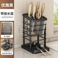 Kitchen Knife Storage Stand, Drainage Design Countertop Rack, Household Knife Block For Chef Knives