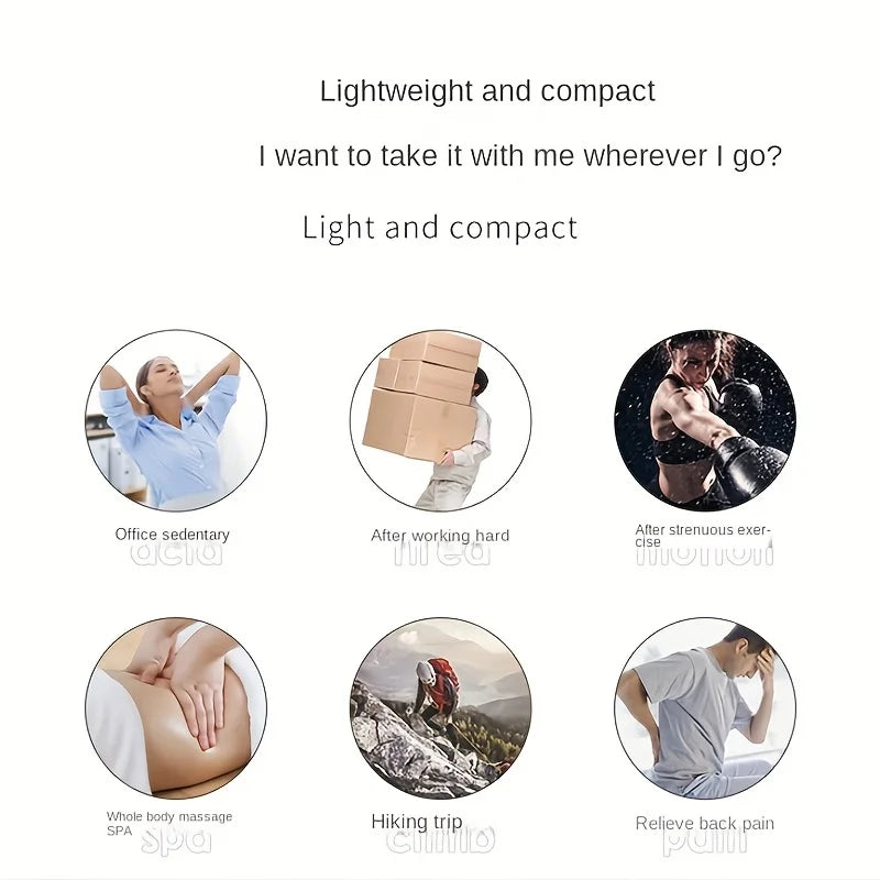 1 Massage Gun, Handheld Deep Muscle Massager for Body, Back, and Neck Pain, Ultra-Compact and Elegant Design, High Torque Drive, 6 Modes and 6 Gears