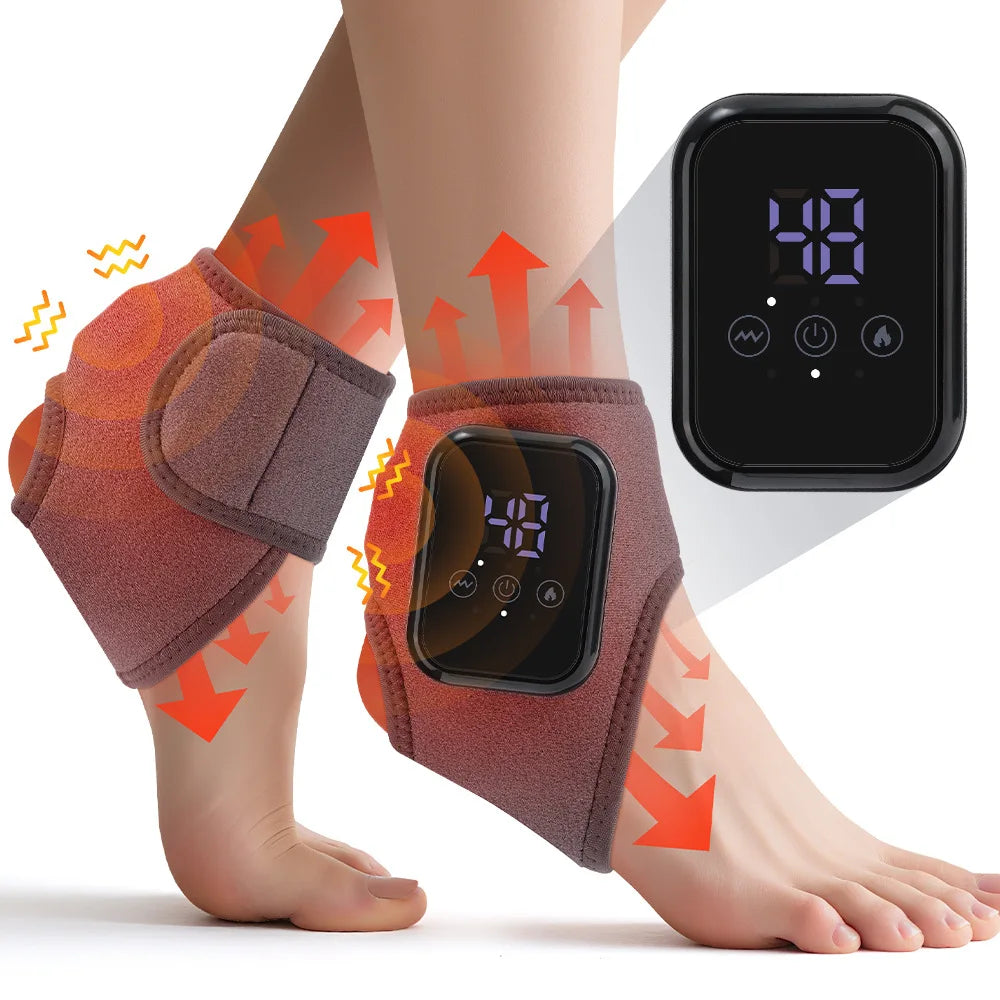 Smart Heated Ankle & Foot Massager with Temperature Control
