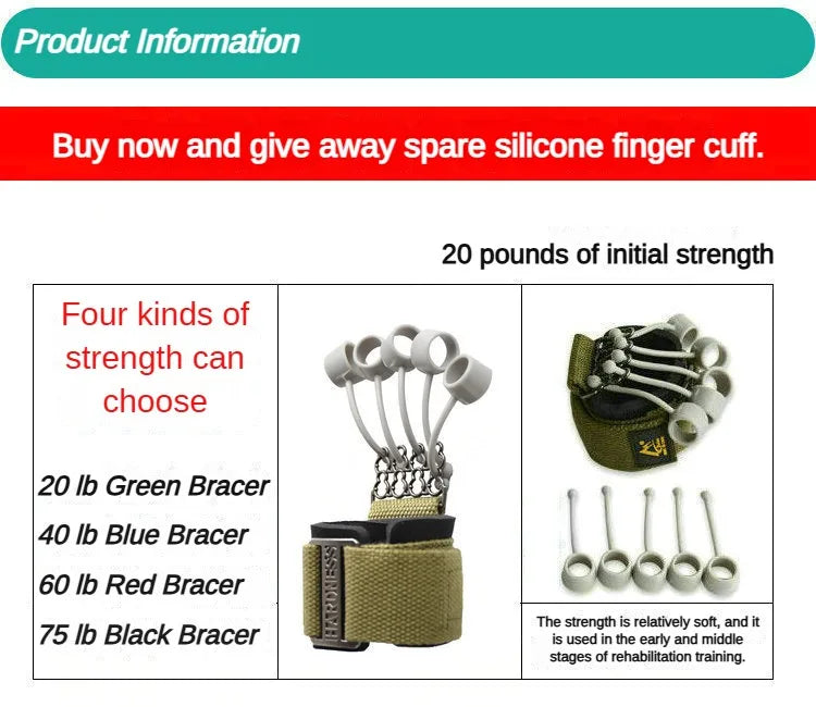 Hand Grip Exerciser strengthen Finger 5  hand grip Enhancer Training