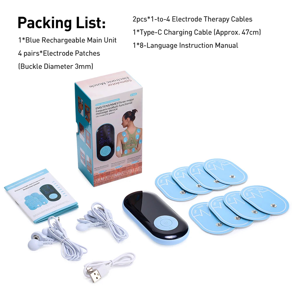 Tens Muscle Stimulator Electric EMS Body Massage Digital Therapy