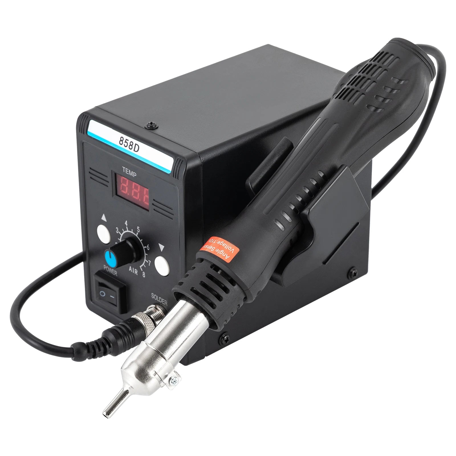 Rework Station for Electronics Repairing Desoldering Welding, 220V SMD 858D Hot Air