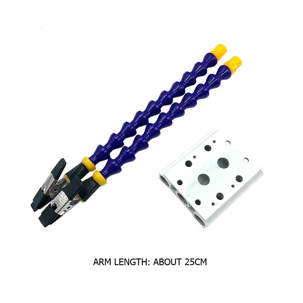 Soldering Iron Holder Flexible Arms Rotatable Clips Soldering Third Hand Tool Detachable
