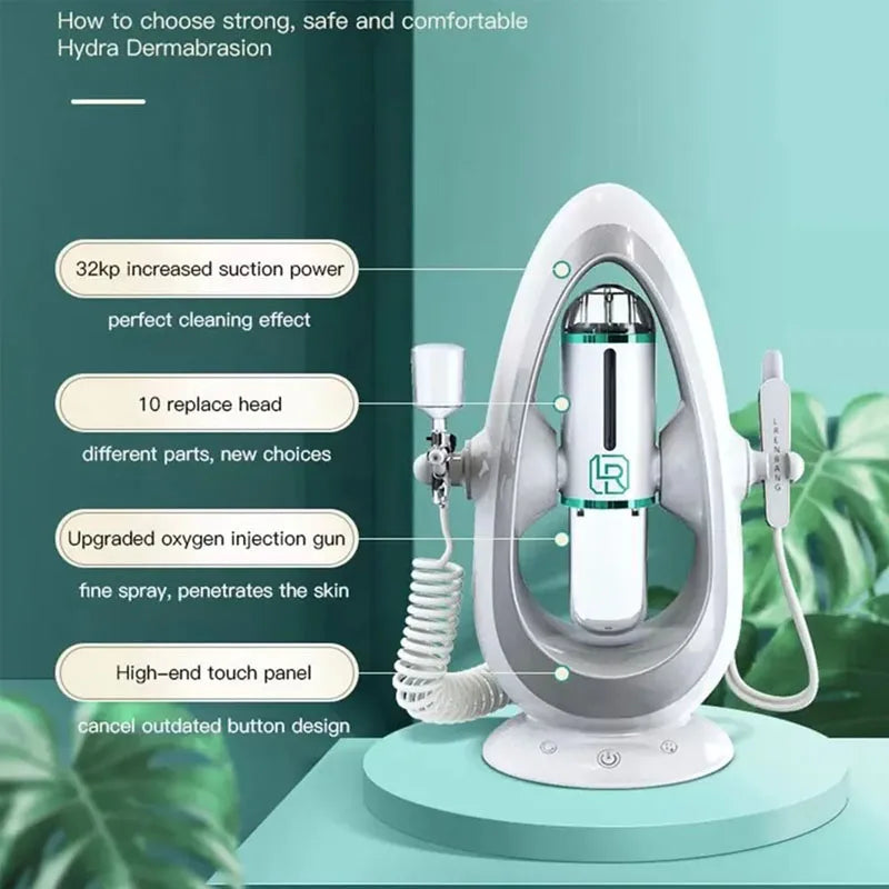 Dermabrasion Facial Cleaning Oxygen Instrument Hydra Aqua Suction Blackhead