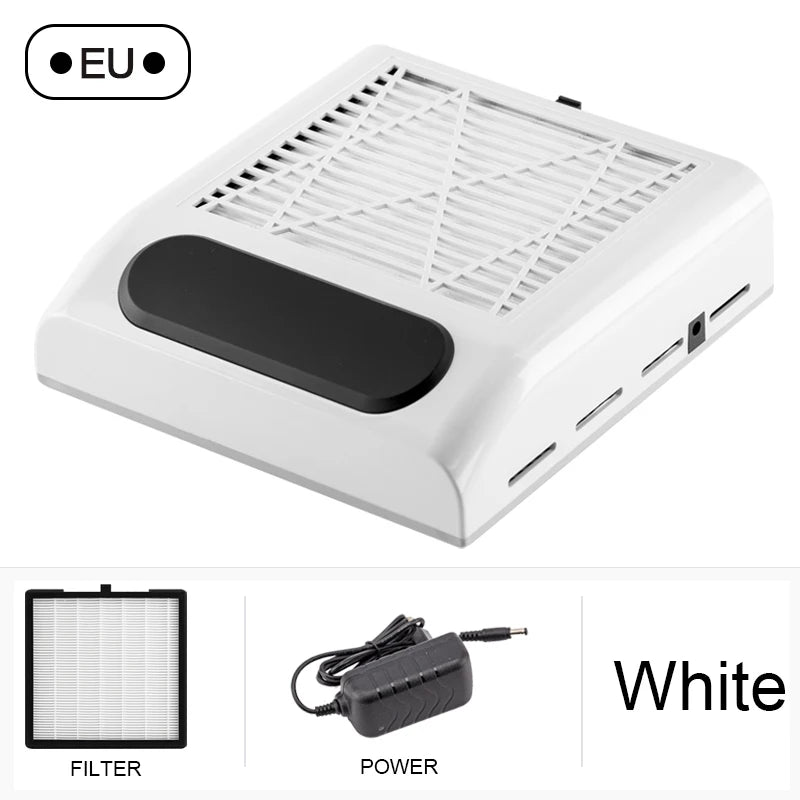 Nail Dust Collector Manicure Machine Tools Strong Power Nail Vacuum