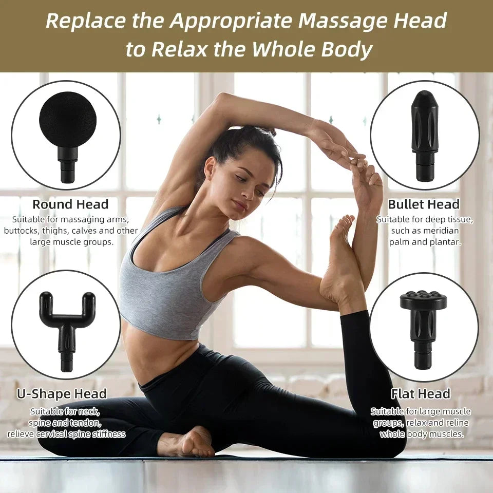 Massage Gun Device Multifunctional relaxation electric vibrating fascia gun