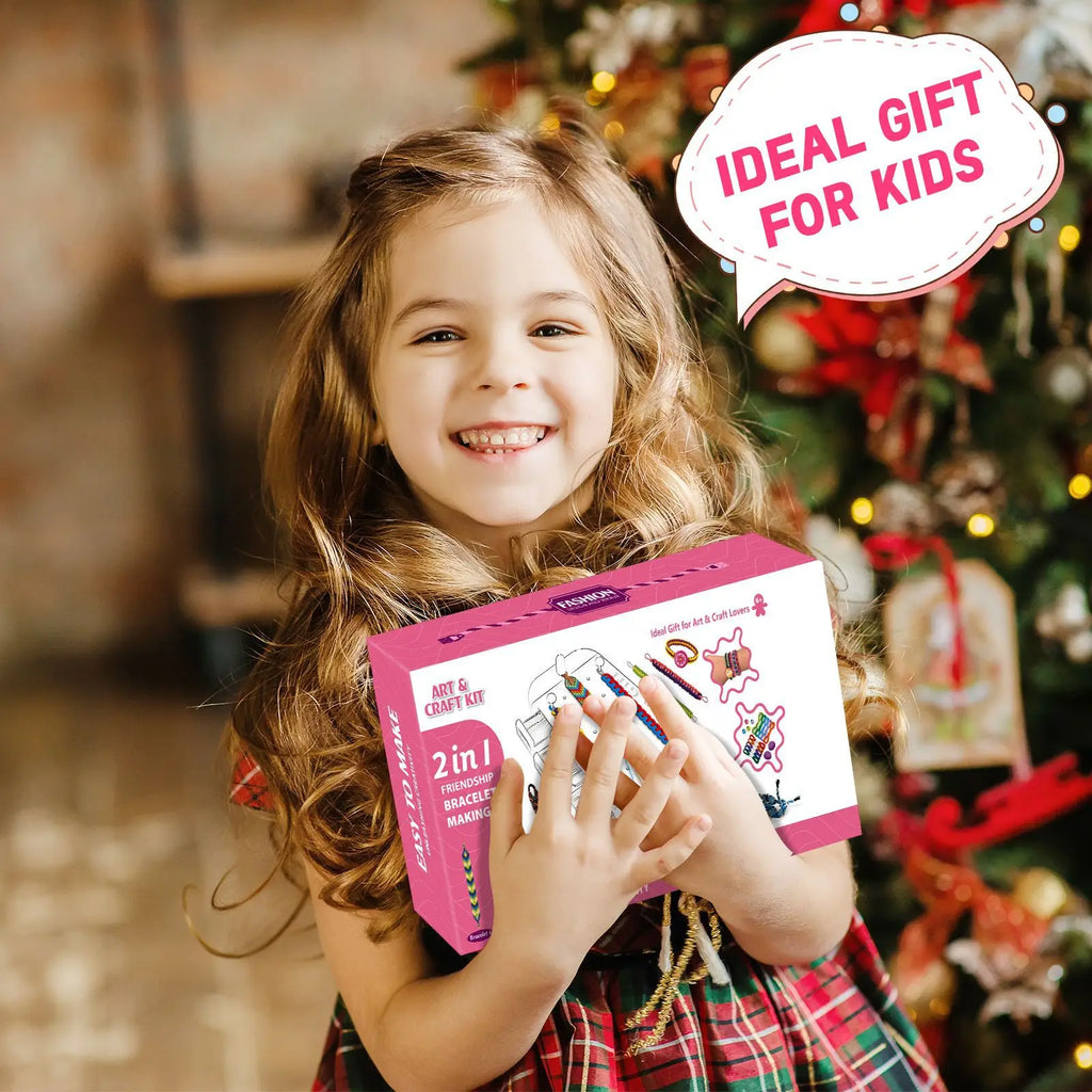 DIY Friendship Bracelet Making Kit for Kids, Creative Jewelry Craft Set