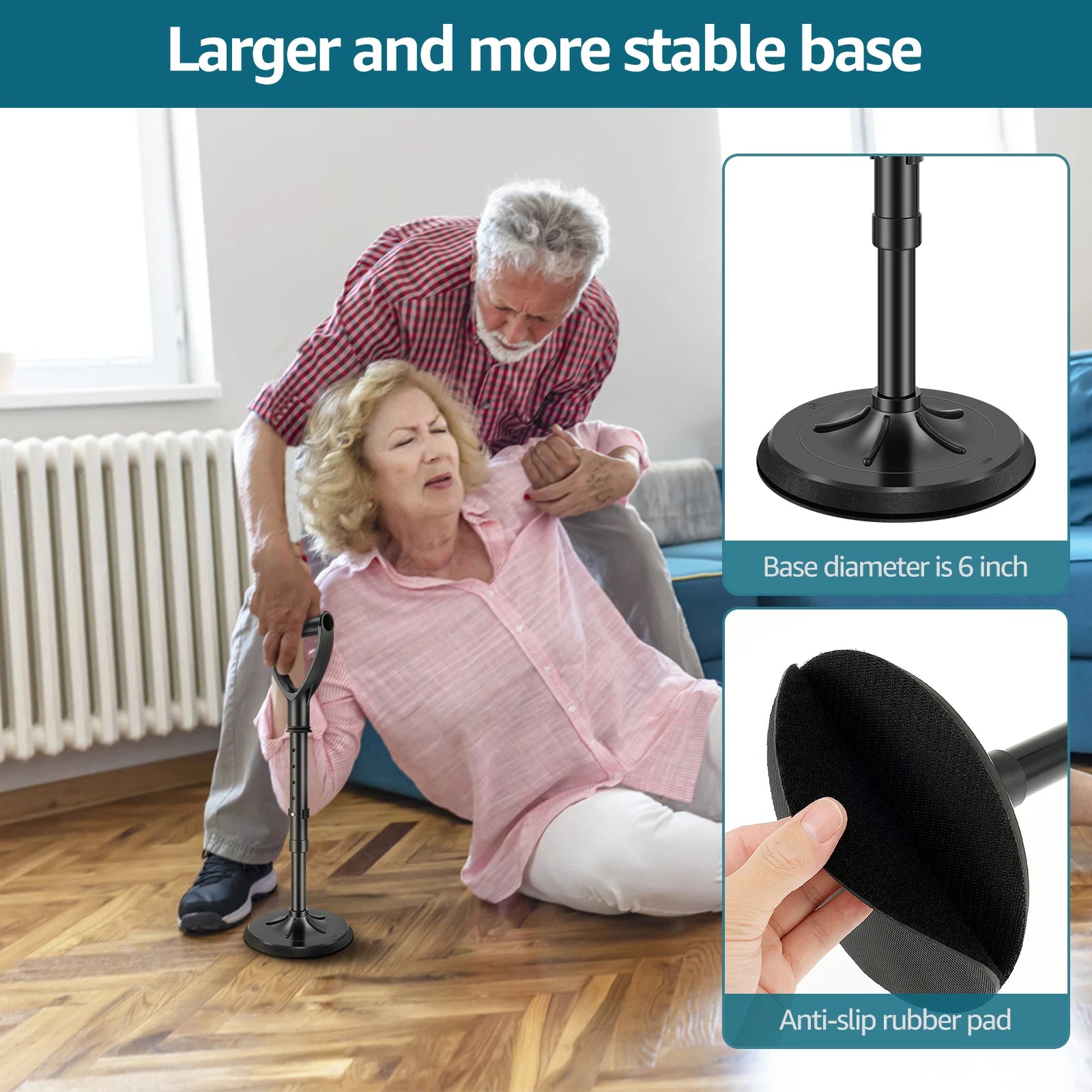 Mobility Aids Tool Adjustable Standing Assist Device Portability Standing Aid Device Stable Supports Equipment for Rising Indoor