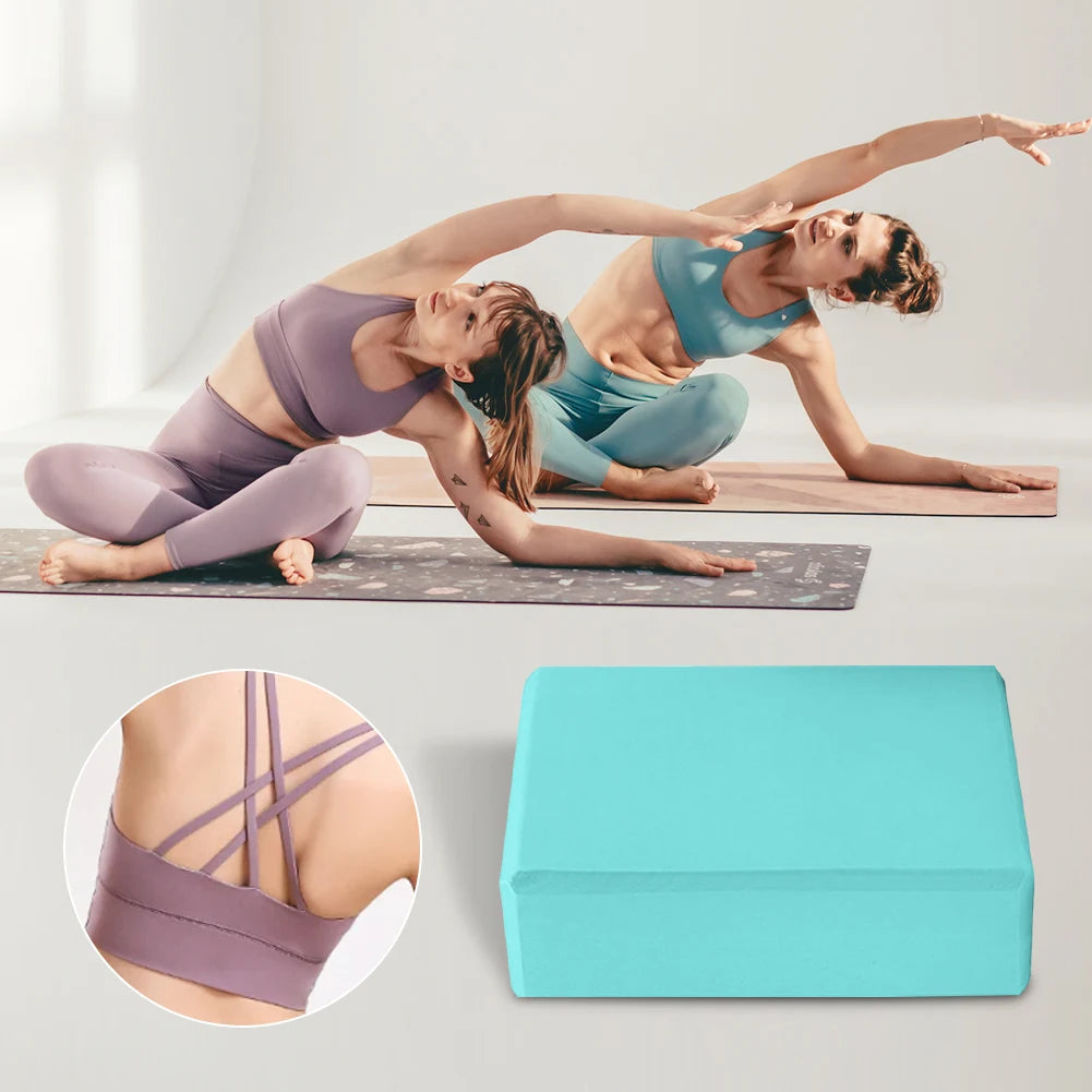 Yoga Building Blocks Cubes Pilates Bricks Reinforcement Sports