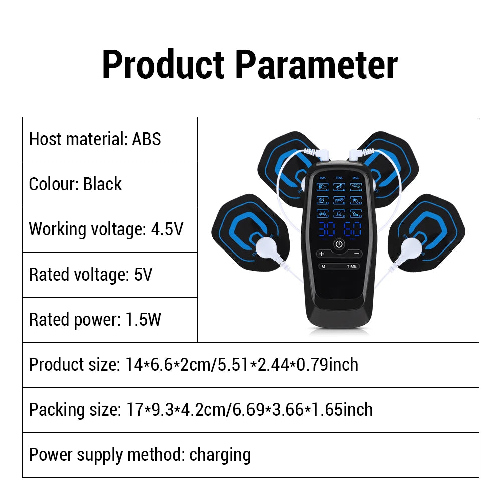 Tens Muscle Stimulator Electric EMS Body Massage Digital Therapy