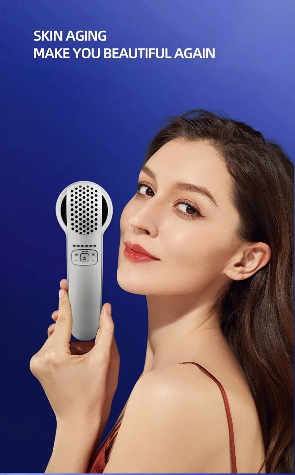 Facial Skin Care Hot and Cold Handheld Hammer Therapy Skin Rejuvenation Device