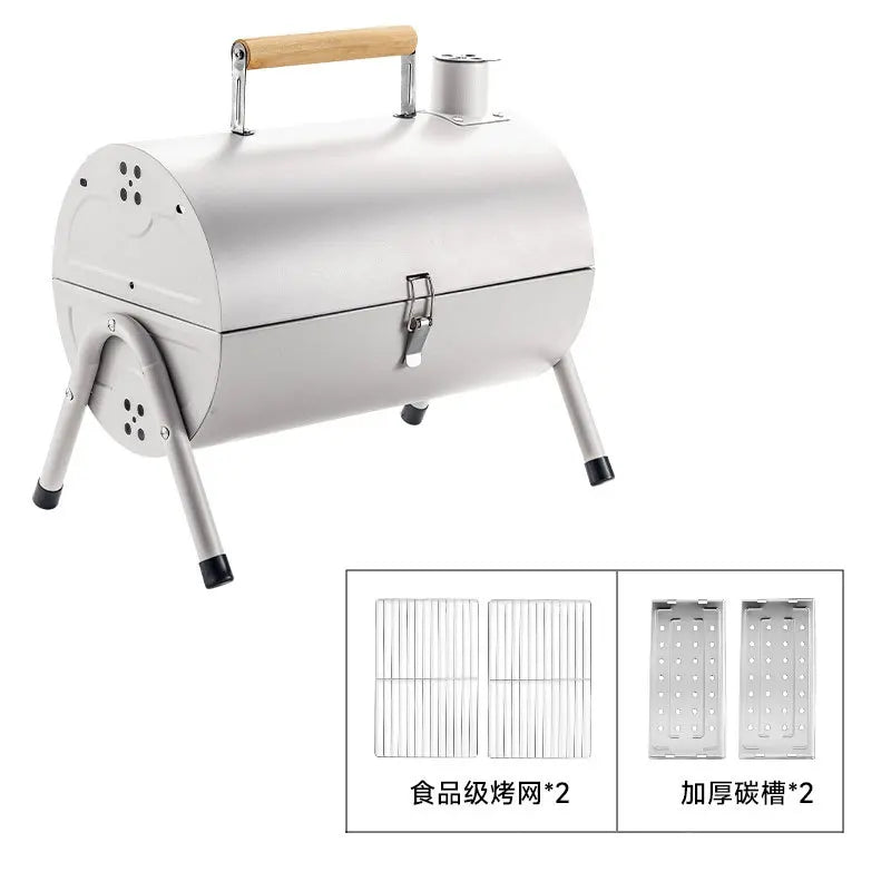 Chimney Grill Full Outdoor Camping Grill Portable Grill Double Sided Grill Charcoal Brother Stove