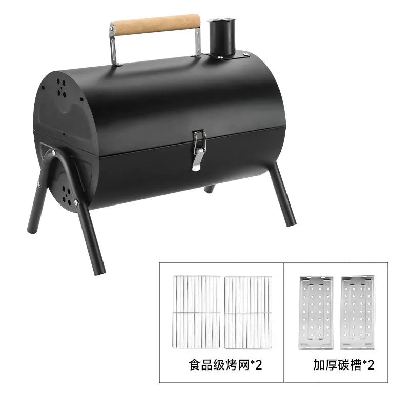 Chimney Grill Full Outdoor Camping Grill Portable Grill Double Sided Grill Charcoal Brother Stove