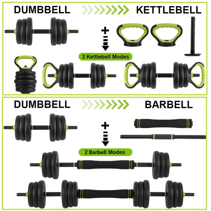 Adjustable Dumbbells 44/66/88Lbs Free Weight Set with Connector