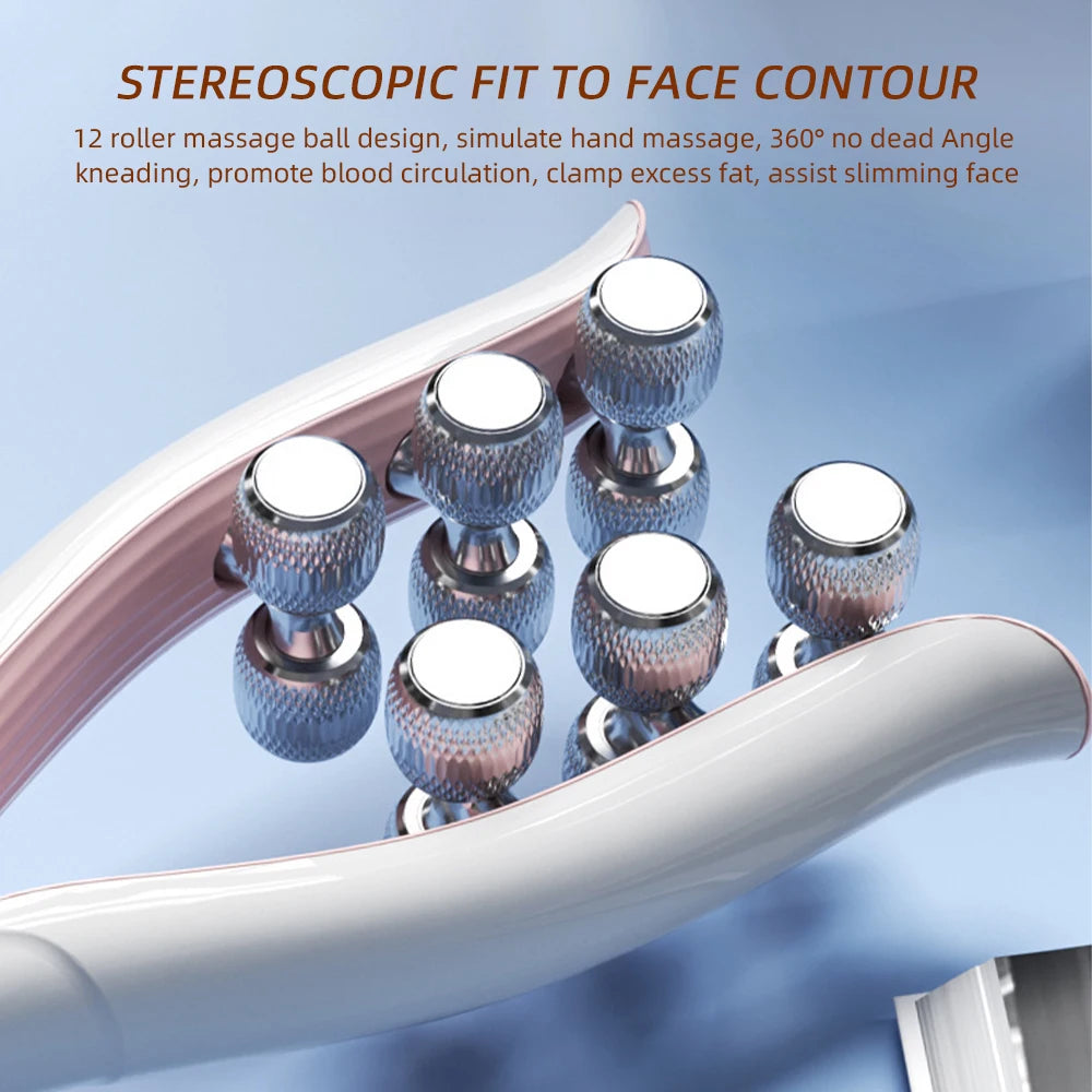 Electric Facial Beauty Device 3 Gear Adjustable Roller Massager