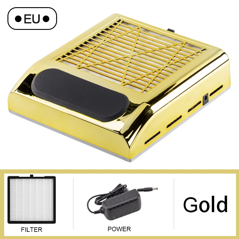 Nail Dust Collector Manicure Machine Tools Strong Power Nail Vacuum