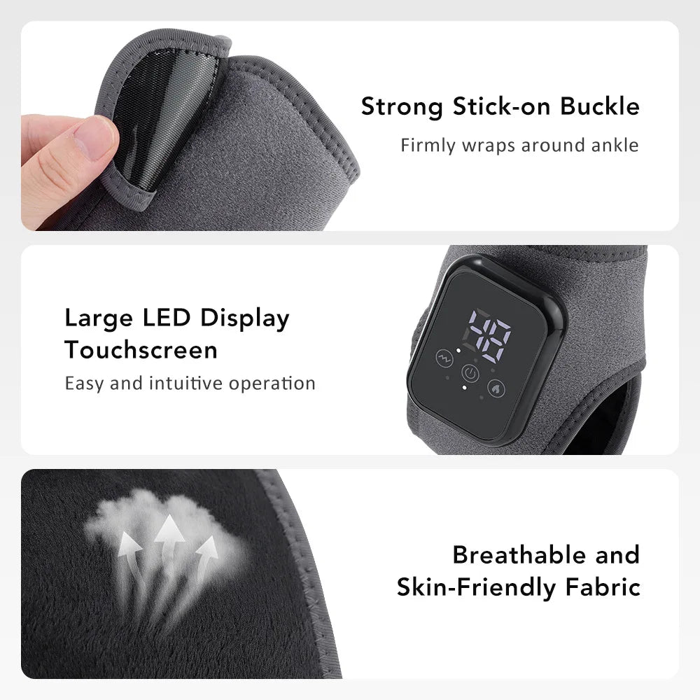 Smart Heated Ankle & Foot Massager with Temperature Control