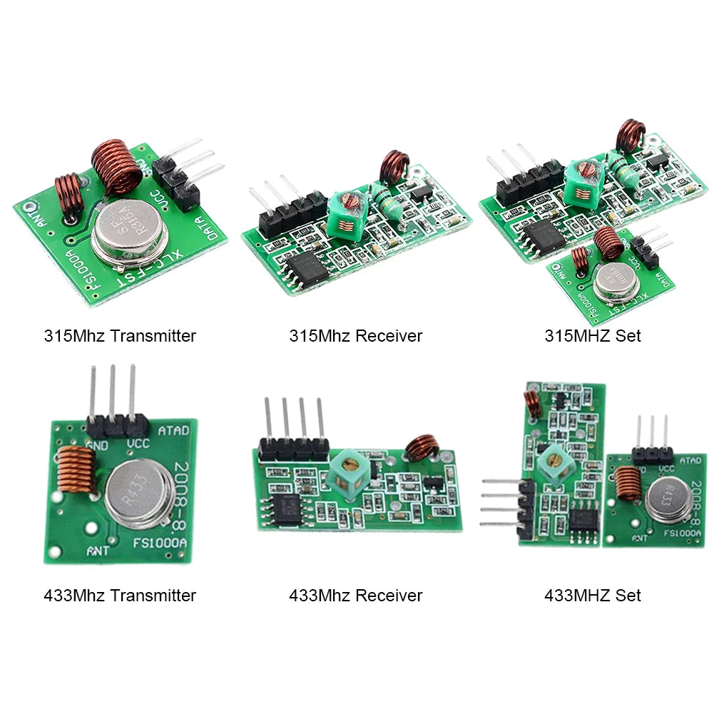 Transmitter Receiver Module 315/433MHz RF Wireless Remote