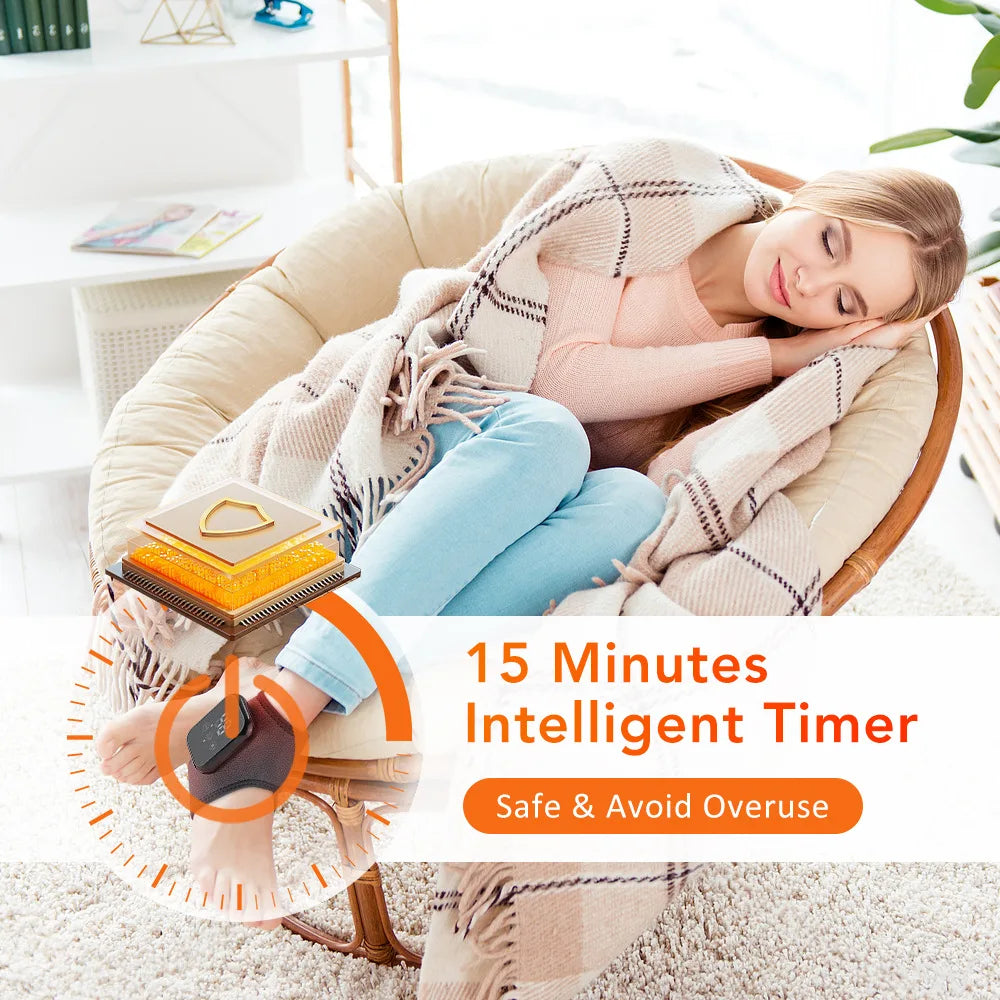 Smart Heated Ankle & Foot Massager with Temperature Control