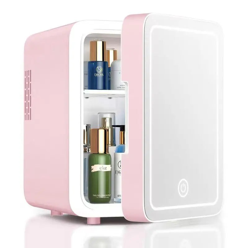 4L Portable Skincare Fridge with LED Light, Compact Mini Beauty Cooler