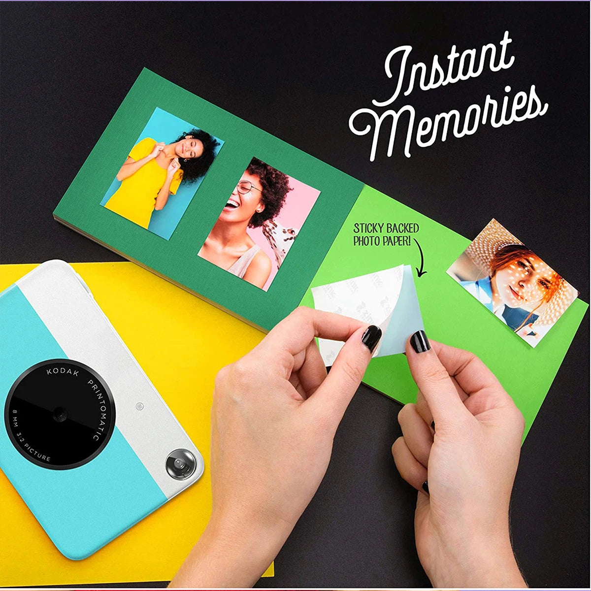 KODAK Printomatic Brand New Digital Instant Printing Camera ZINK Inkless Printing Color Photo Paper Printing Flash+40 Films Set