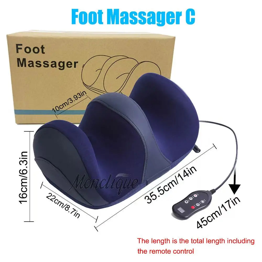 Foot Massager Hot Compress Shiatsu Kneading Leg Roller Kneading Calf Deep