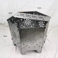 Camping Equipment Campfire Party Folding Outdoor Firewood Stove Portable Picnic Stoves Card Fire Table