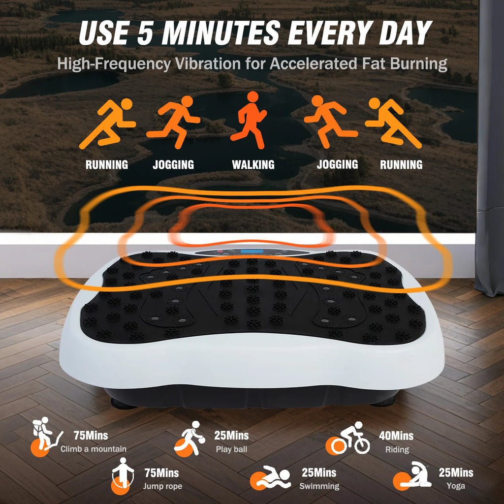 Full-Body Vibration Plate Exercise Machine Equipment Workout 330lbs