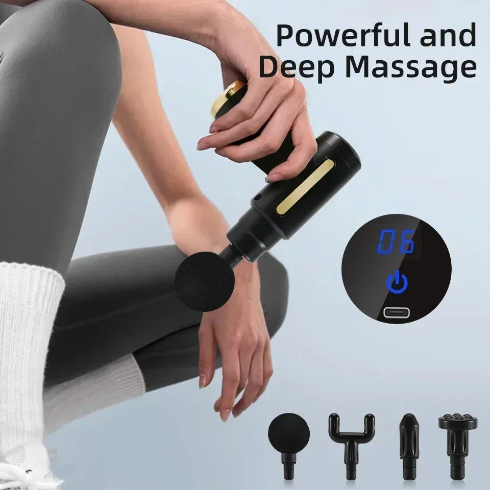 Massage Gun Device Multifunctional relaxation electric vibrating fascia gun