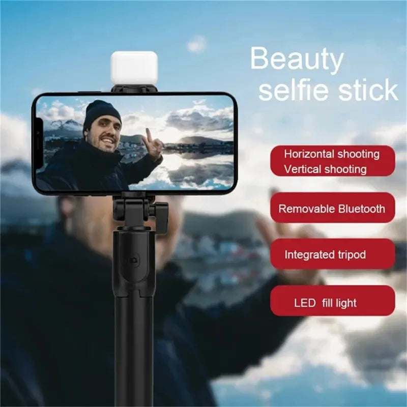 Cell Phone Selfie Stick Tripod Bluetooth Remote Wireless Selfi Stick Phone HolderStand