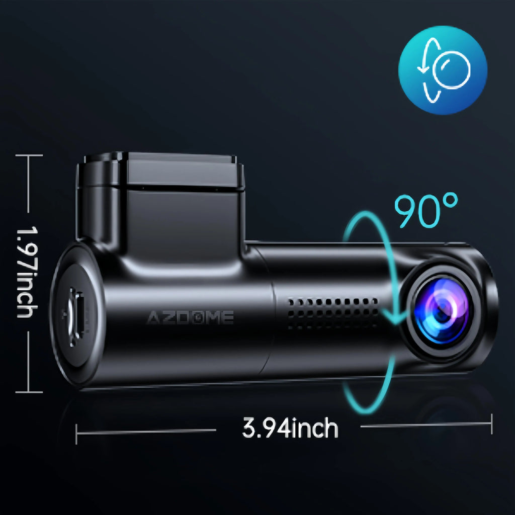 Dash Cam 1296P WiFi Dash Camera for Cars Voice Control Dashcams Night Vision