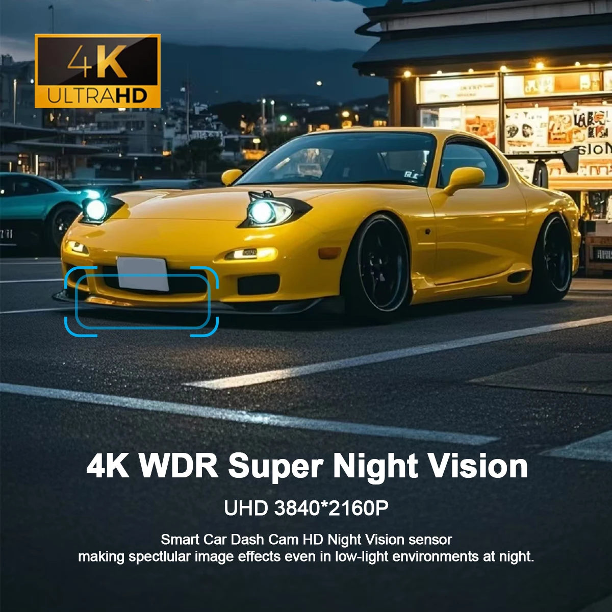 Dash Cam Video Recorders 4K WiFi Mini Front Camera