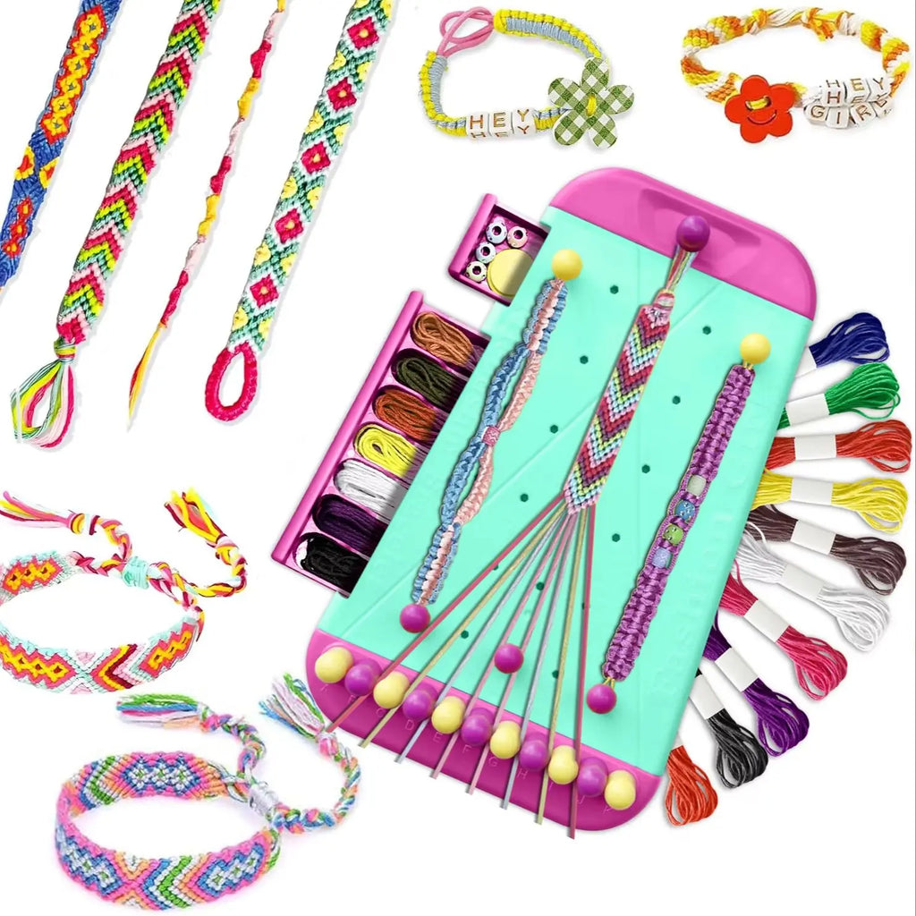 DIY Friendship Bracelet Making Kit for Kids, Creative Jewelry Craft Set