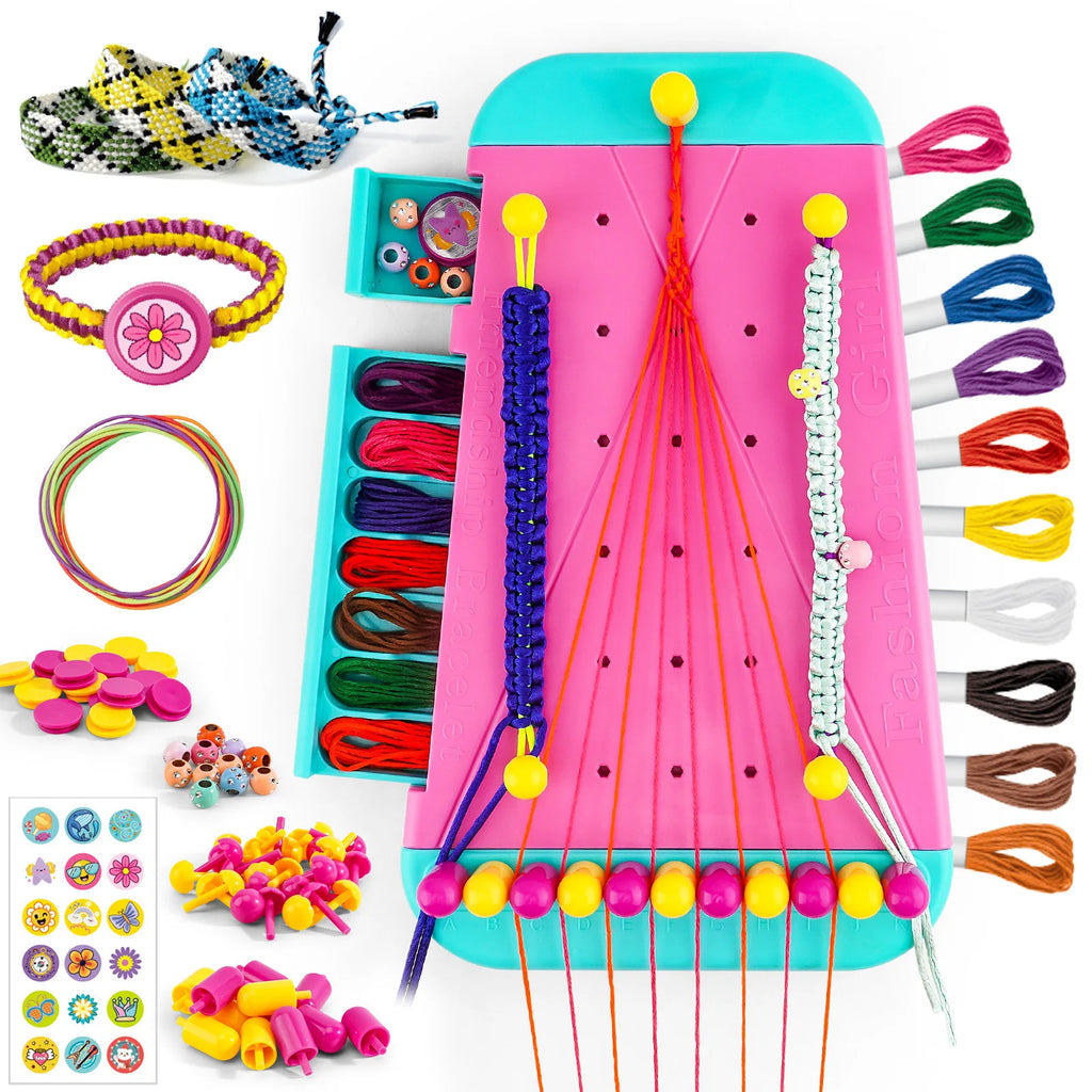 DIY Friendship Bracelet Making Kit for Kids, Creative Jewelry Craft Set