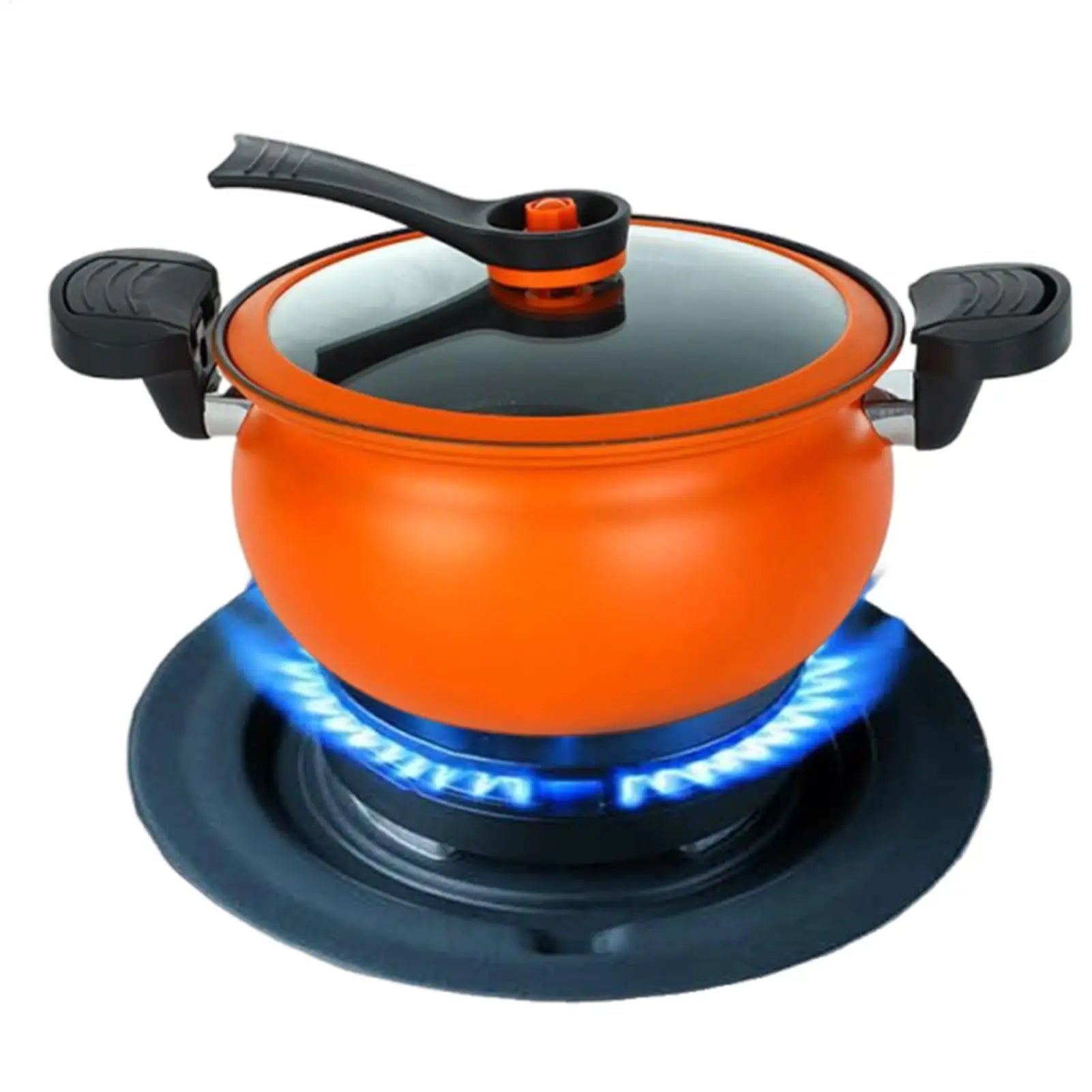 Cooking Pot Large Deep Cookware with Visible Lid Induction Pot Saucepan with Handles for Gas Ceramic Home Kitchen Restaurant