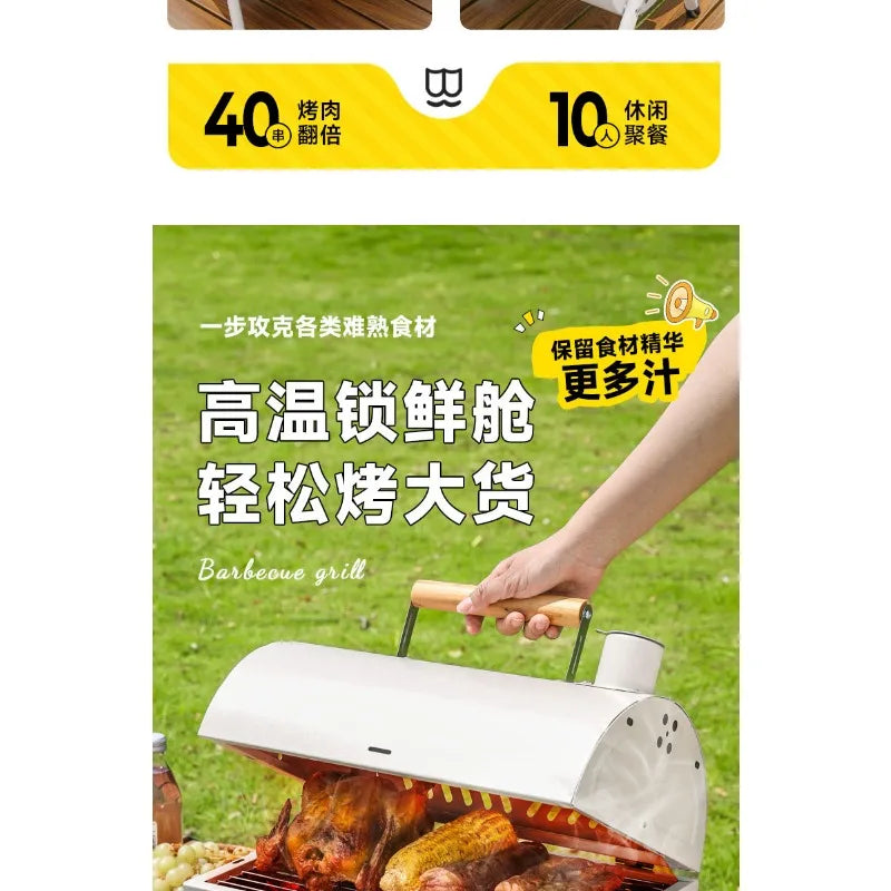 Chimney Grill Full Outdoor Camping Grill Portable Grill Double Sided Grill Charcoal Brother Stove
