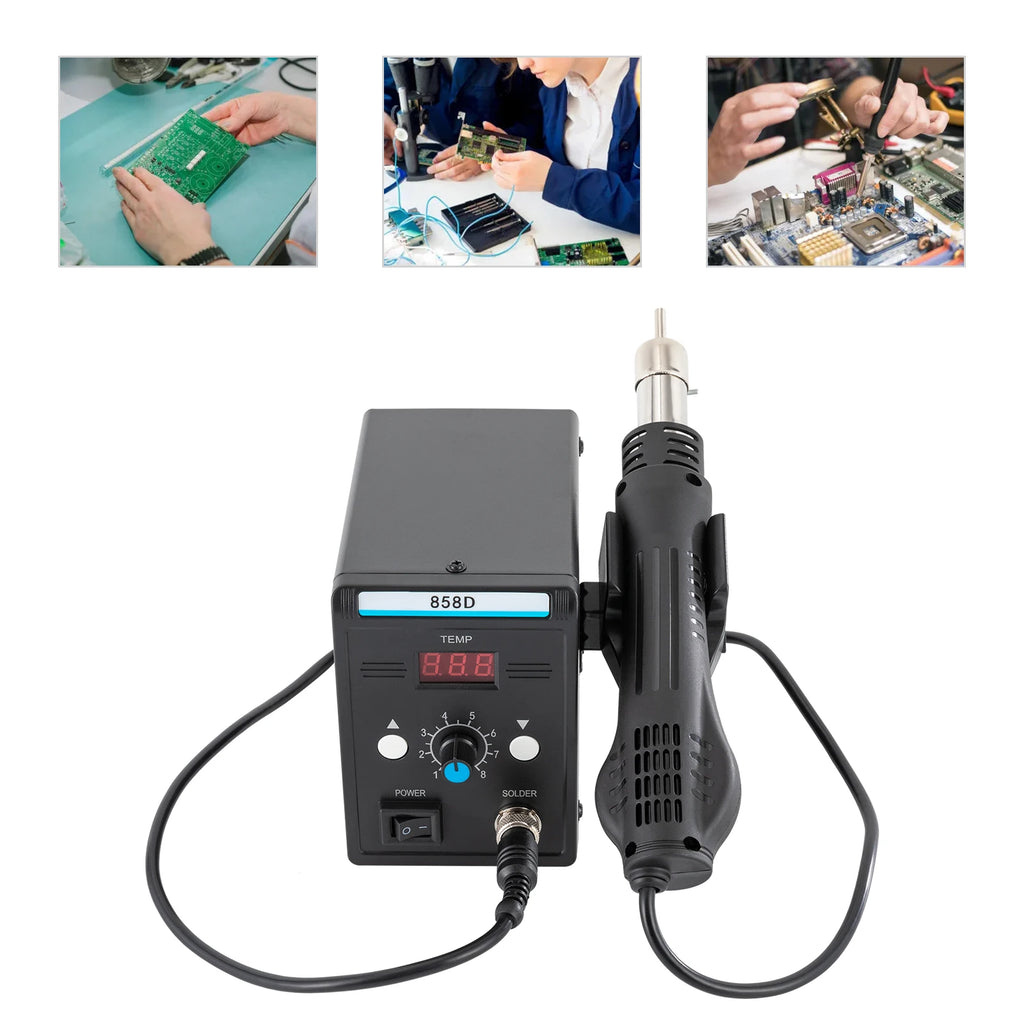 Soldering Station With Heat Gun Set 700W Hot Air Rework SMD LED Screen