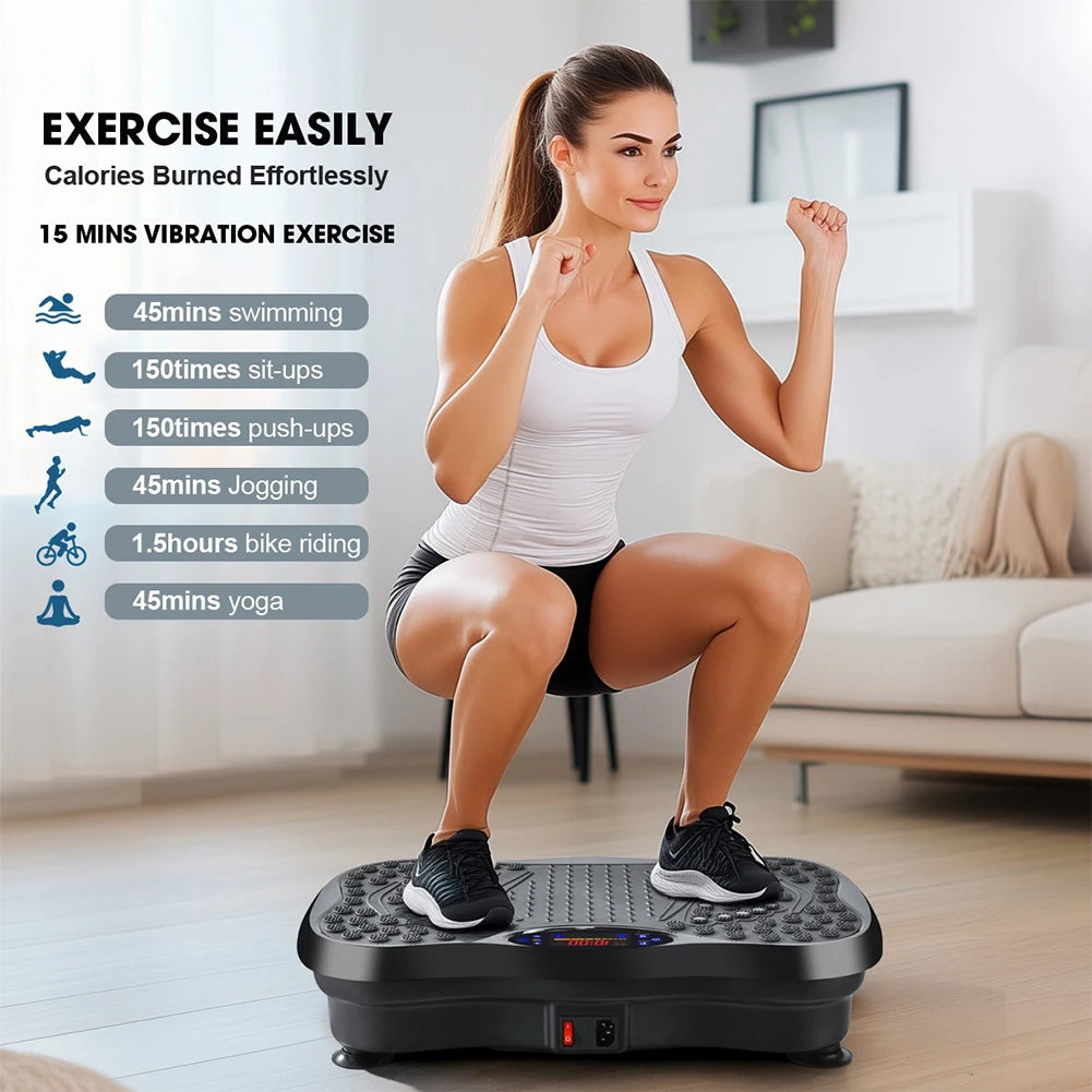 Vibration Plate Exercise Machine Whole Body Workout Bluetooth