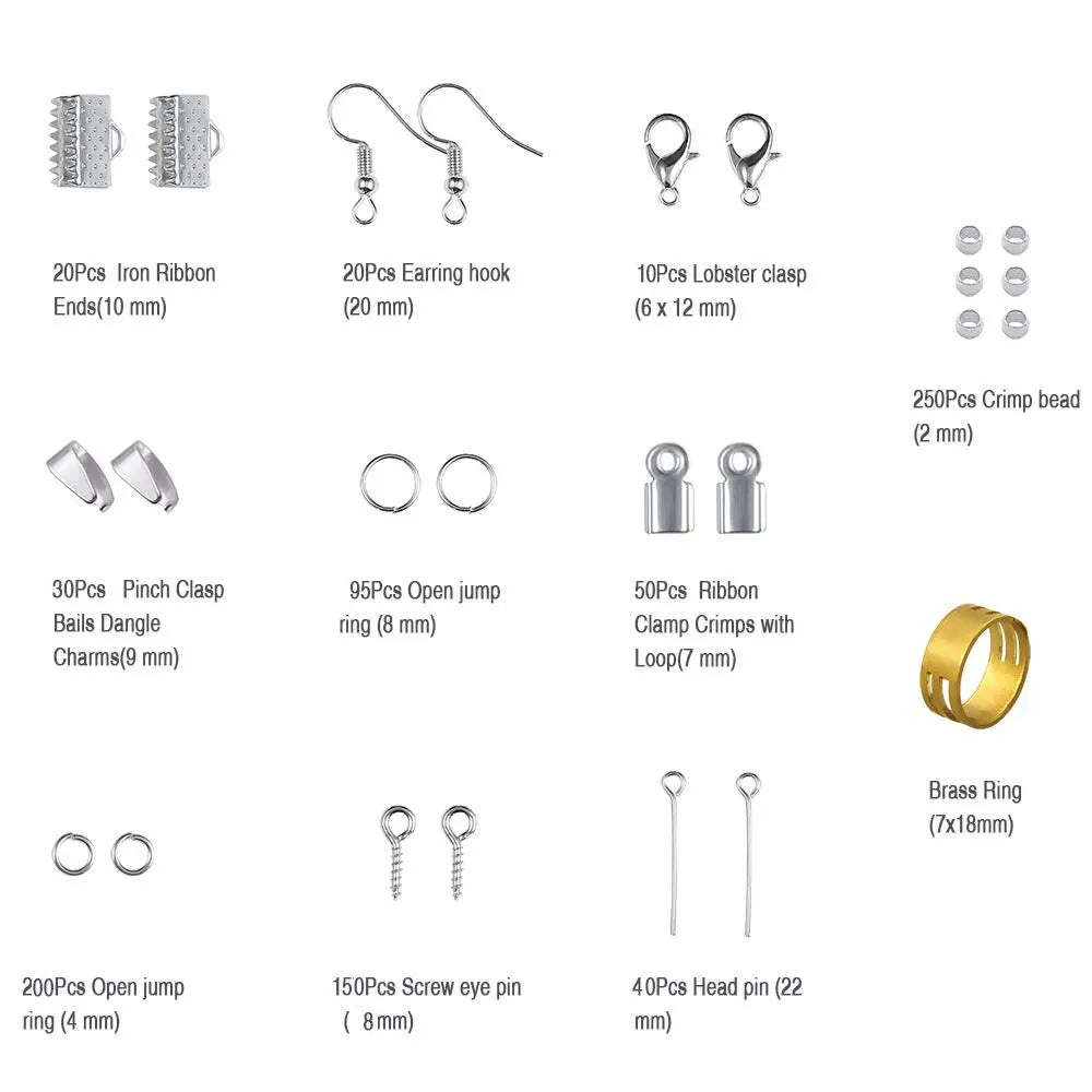 Jewelry Findings Set Jewelry Making Kit Jewelry Findings Starter Kit