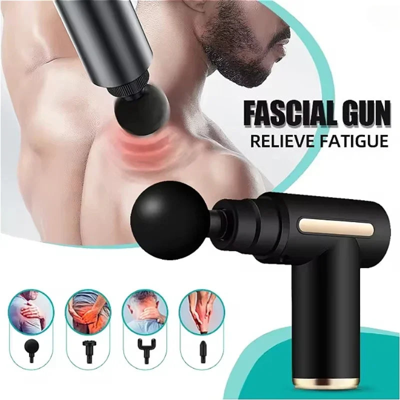 Multifunctional fascia gun massager instrument portable muscle massage