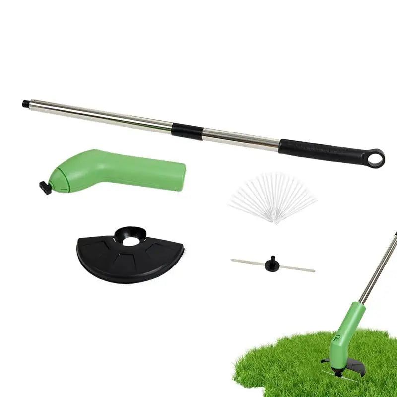 Weed Wacker Weed Eater Cordless with Metal Blade Battery Powered String Trimmer Lightweight Grass Cutter for Garden