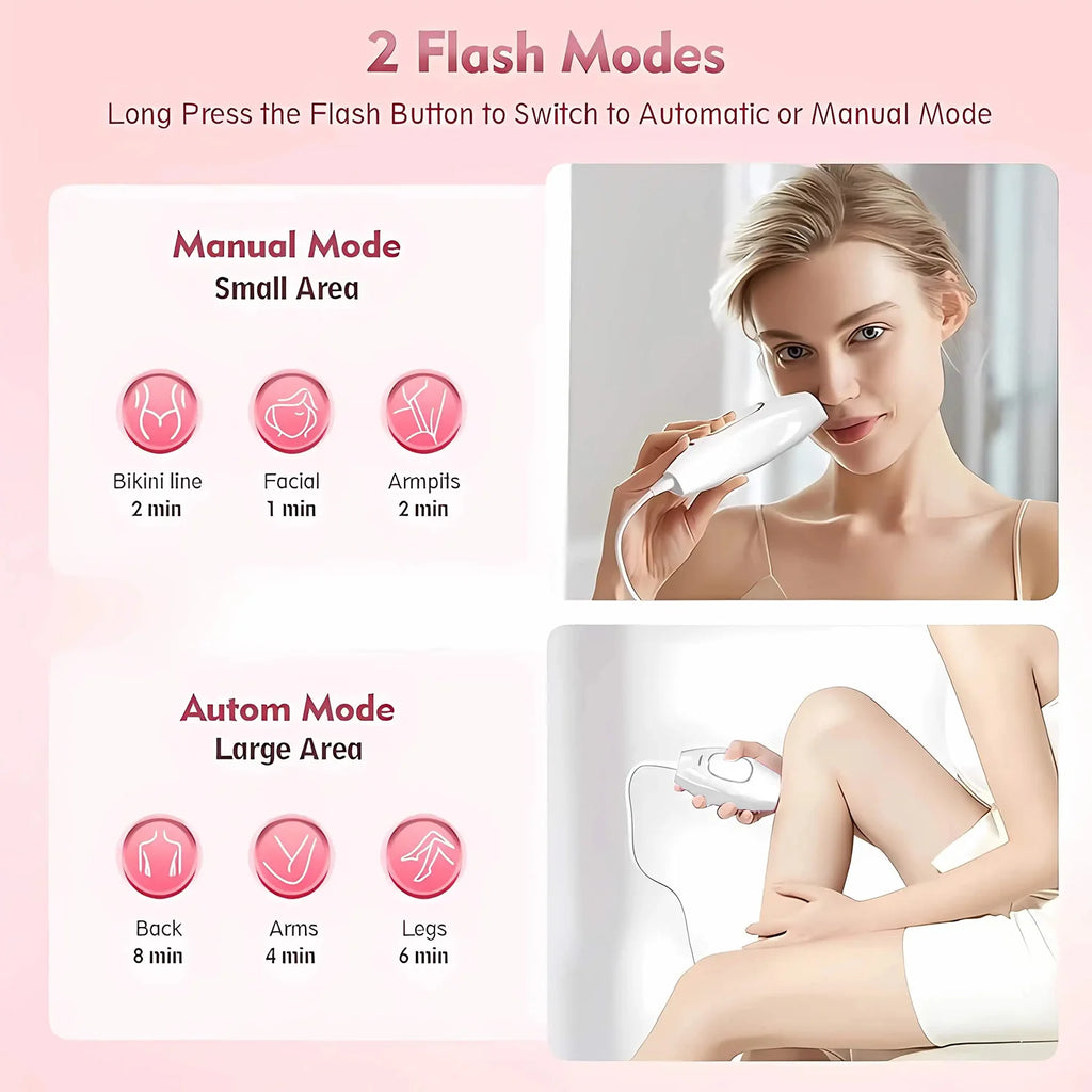 Hair Removal Device for Women Painless Smart Home Use Full Body Facial Bikini Legs Arms Face Women's Shaver Care Device
