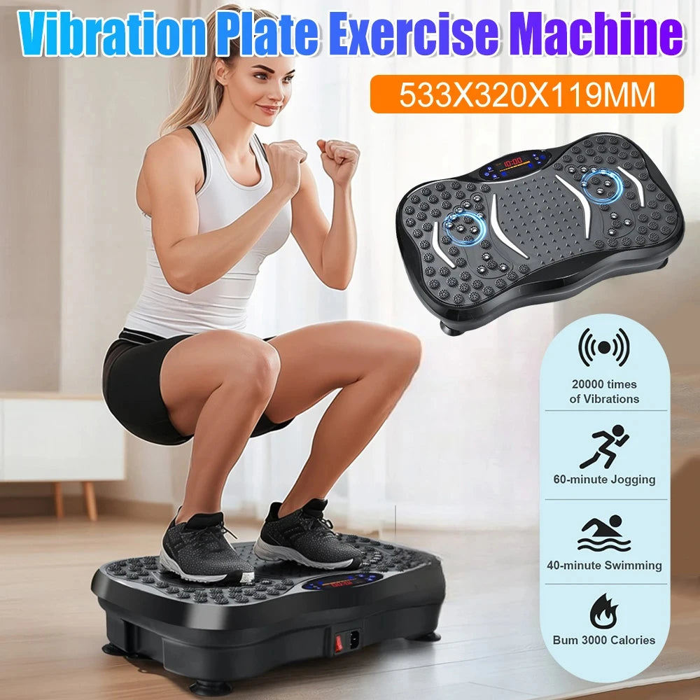 Vibration Plate Exercise Machine Whole Body Workout Bluetooth