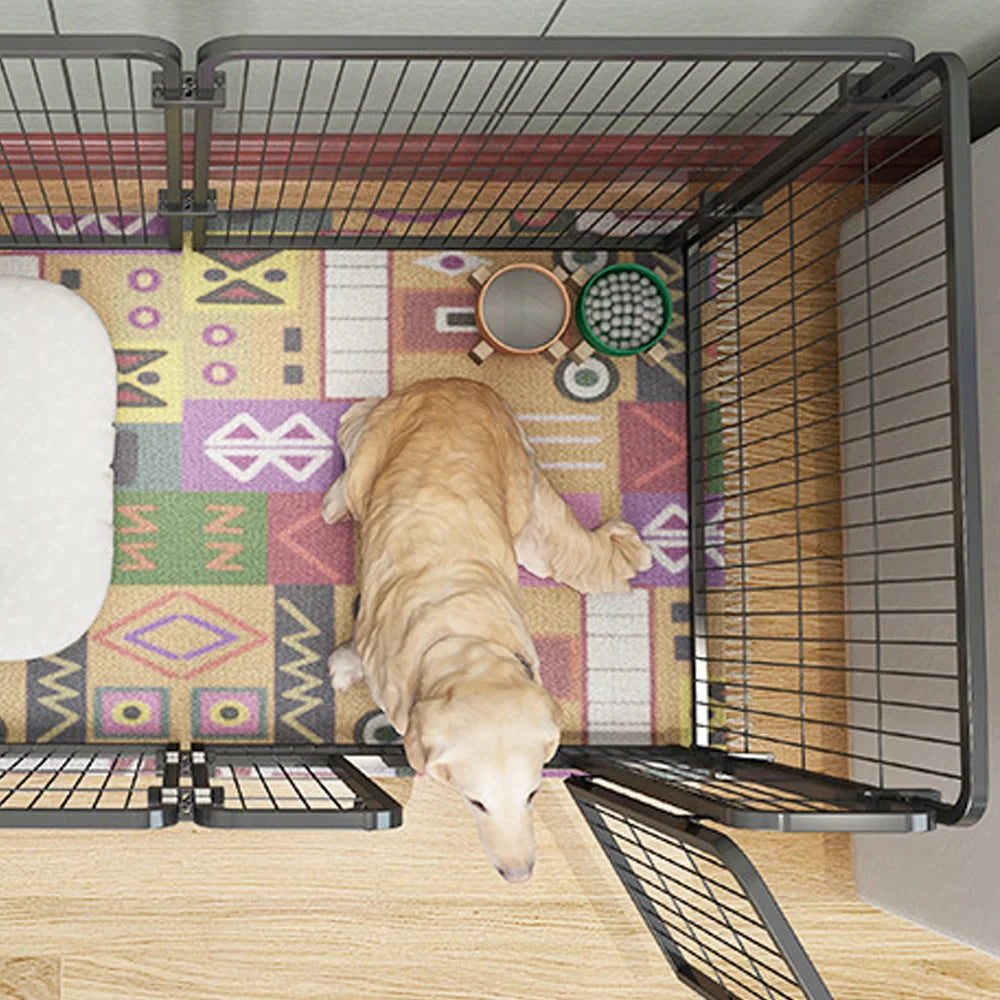 Dog Fence Playpen 4/6 Panels Foldable Puppy Exercise Kennel