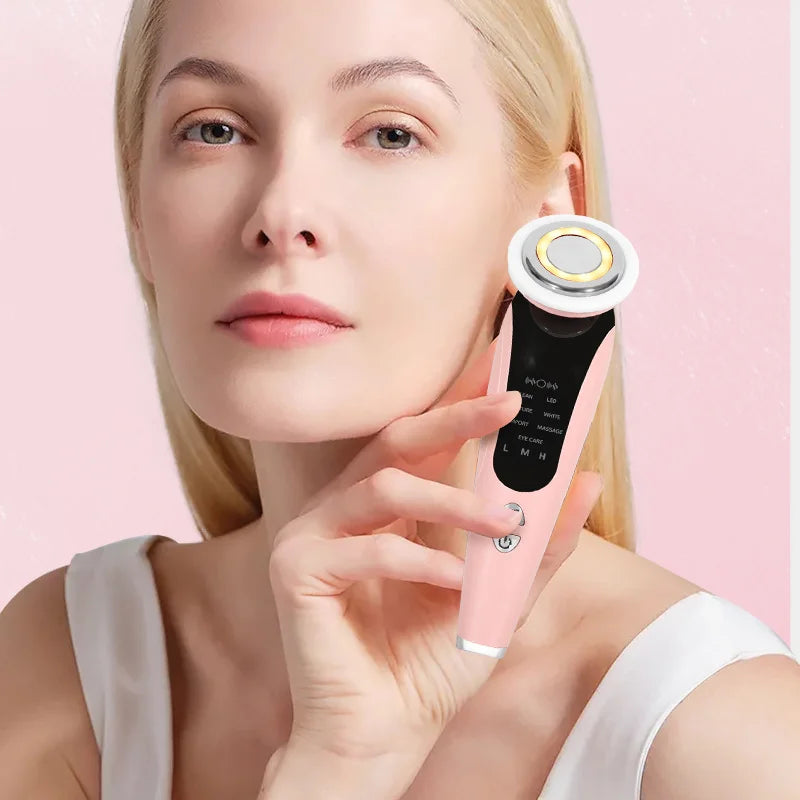 Handheld facial lifting and massage beauty device, electric V-face beauty device,