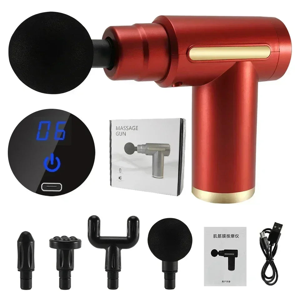 Massage Gun Device Multifunctional relaxation electric vibrating fascia gun